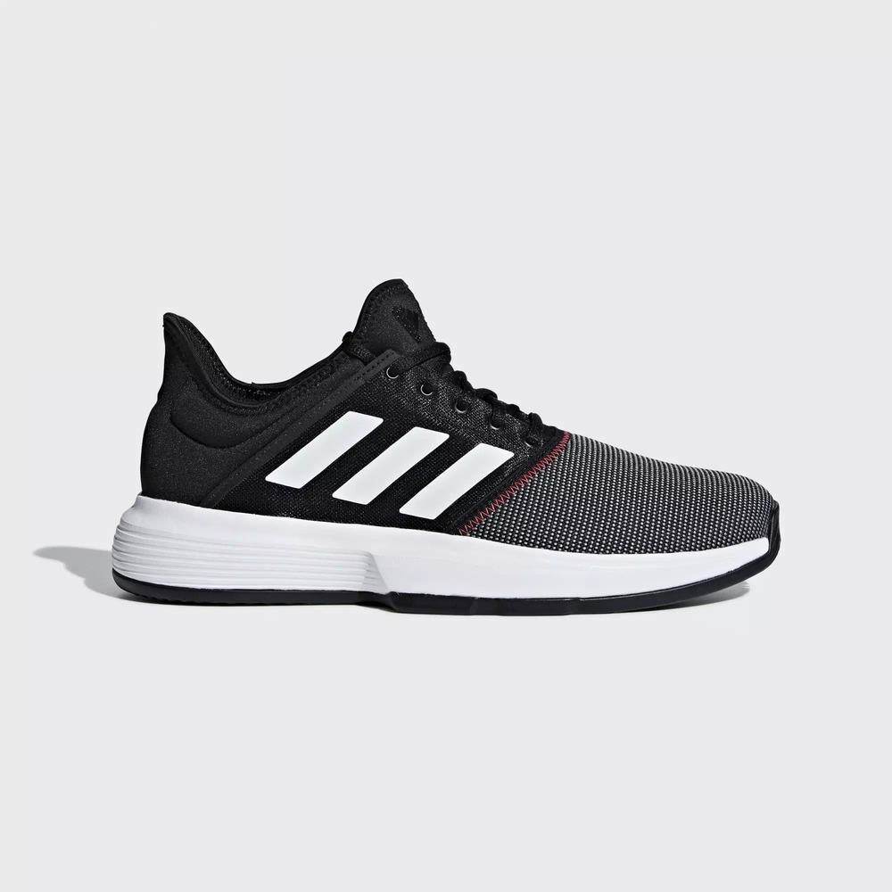 Adidas GameCourt Zapatillas De Tenis Negros Para Hombre (MX-31319)